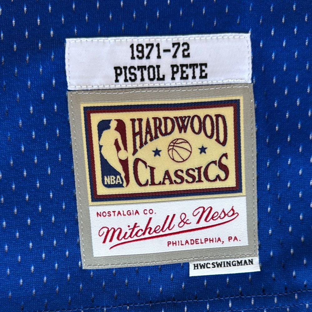 Mitchell & Ness Atlanta Blue and Green Jersey Men’s L - Picture 4 of 8